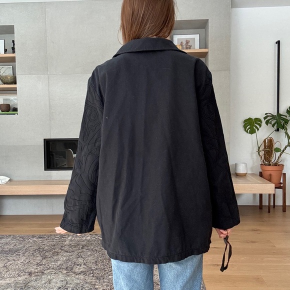 Linen Blend Textured Button-Up or Jacket m- L - Picture 6 of 17